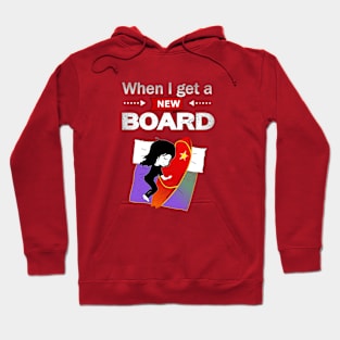 Surfing, Kitesurfing, Windsurfing, I Sleep with my Board Hoodie